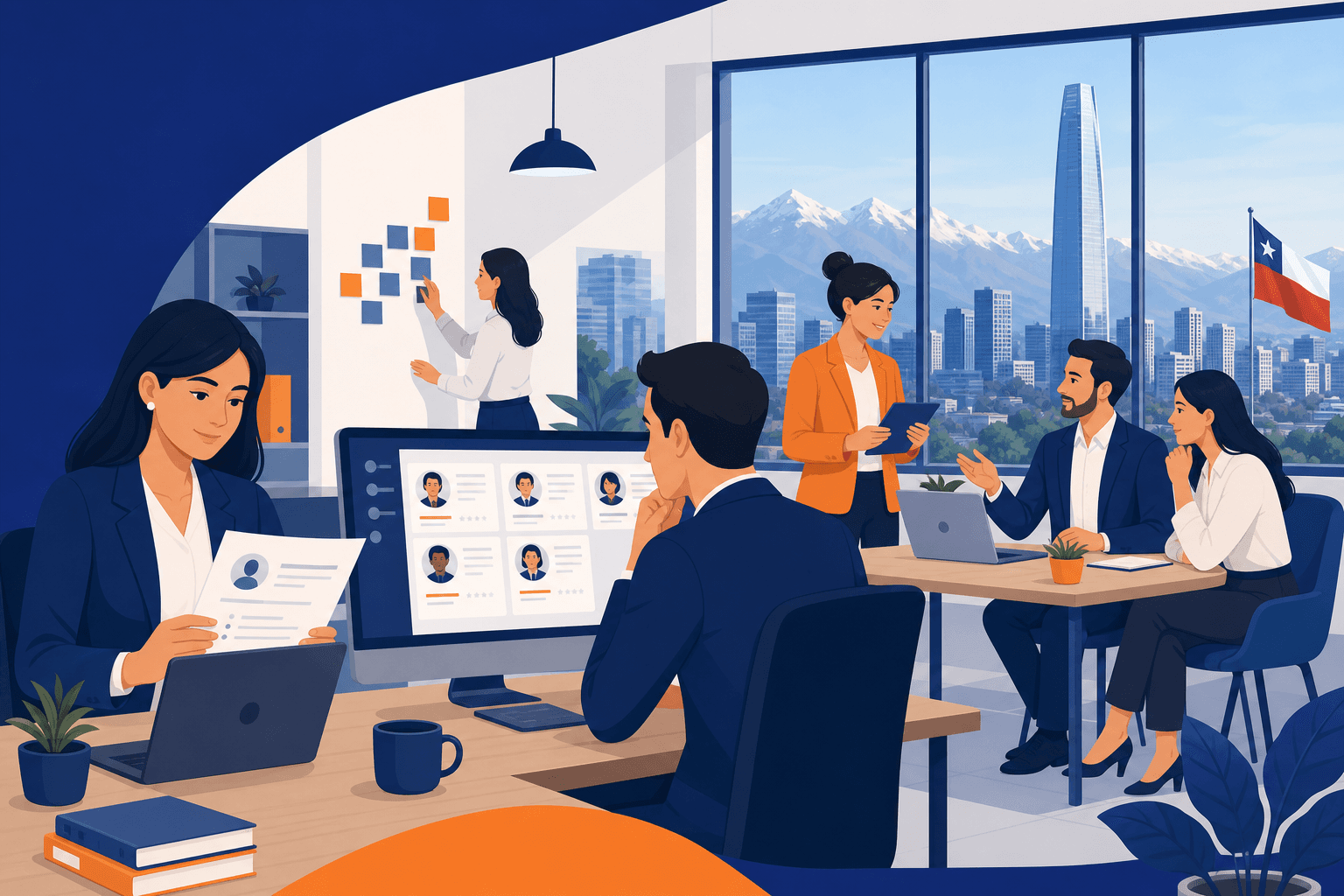 Empresas gestionando postulantes
